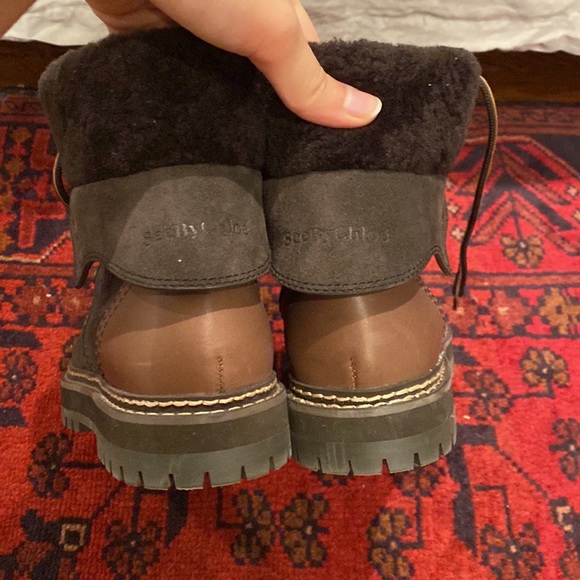 See By Chloe Brown Winter Boots - Picture 4 of 7